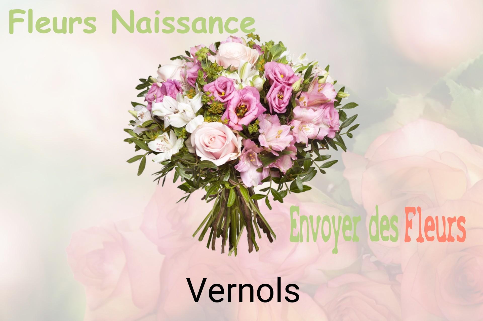 Bouquet de fleurs de naissance livré à Vernols